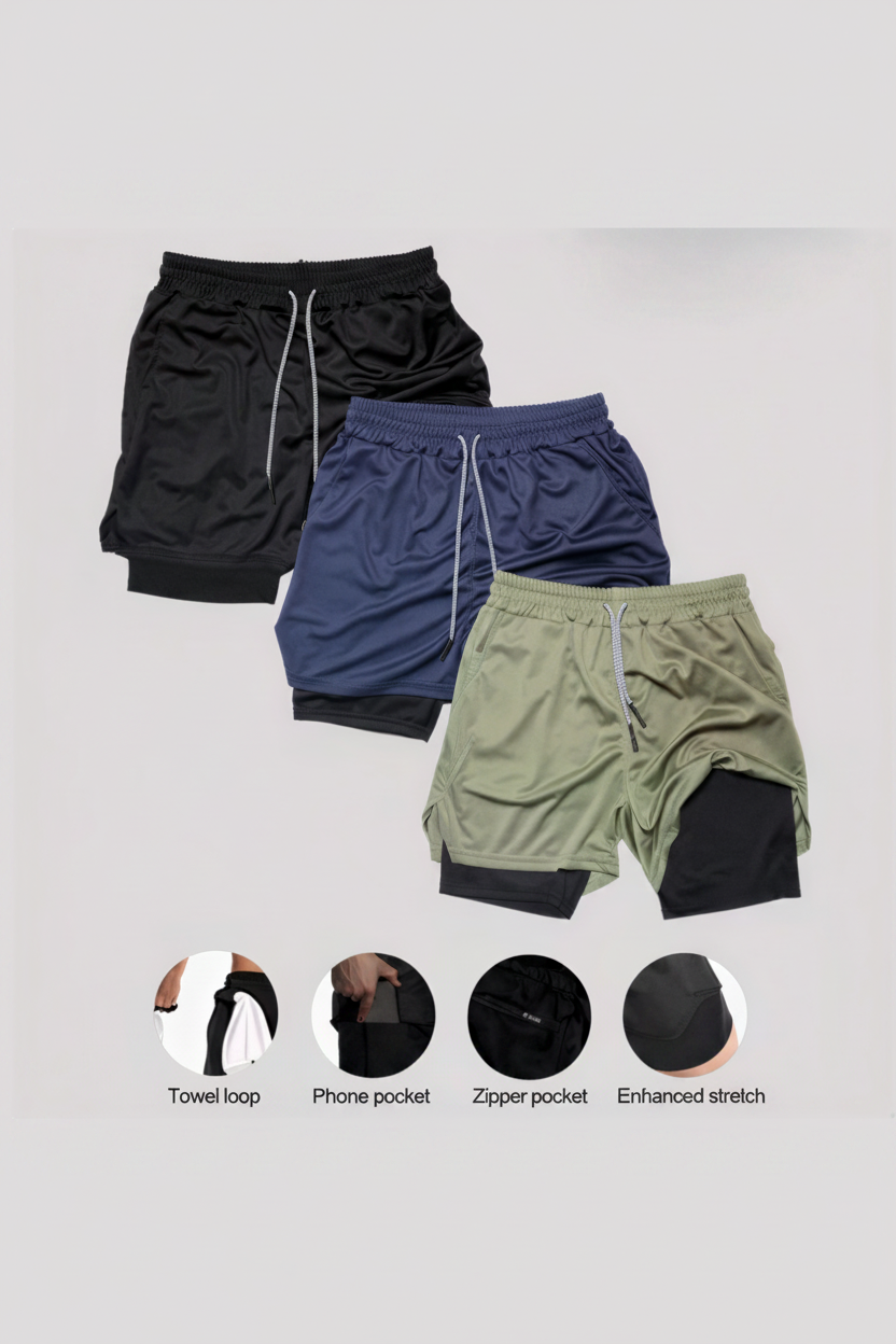 Edge Performance Shorts mit originalem Hintergrund
